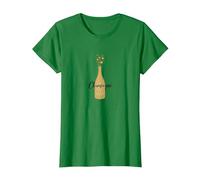 Champagne is Always The Answer - Elegant Celebration T-Shirt, Women, Kelly Green, XL