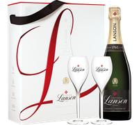 Champagne Lanson - le Black Création - Gift Set 2 Flûtes