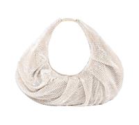 Champagne Mesh Frame Handbag - female - Benedetta Bruzziches - Handbags - White - ONE SIZE - Bags ONE SIZE