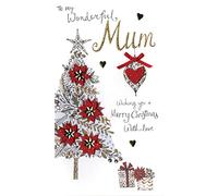 Champagne Mum Embellished Christmas Card Hand-Finished Range Cards