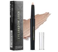 Champagne Nude #10 Cream Eyeshadow Stick with Shimmer Finish, Long-Lasting & Waterproof - Matte or Shimmer Cream Eye Shadow, Eyeliner, and Highlighter in One, Soft, Blendable, Smudge-Proof Twist-Up