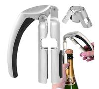 Champagne Opener - Professional Wine Cork Remover, Strong Champagne Bottle Puller | Reliable Cork Opener with Comfortable Easy Grip Ergonomic Handle For Bartenders Home Kitchen And Party