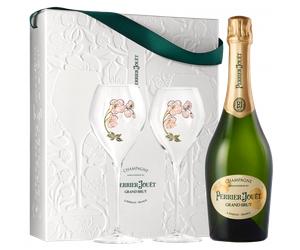 Champagne Perrier Jouët Grand Brut And 2 Glasses Gift Set