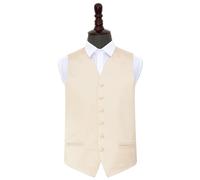 Champagne Plain Satin Wedding Waistcoat - 48"