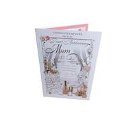 Champagne & Roses - Pearl Anniversary Mum & Dad - 30th Wedding Anniversary Card