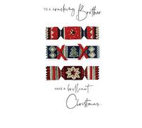 Champagne Second Nature Brother Embellished Christmas Card Hand-Finished Range Cards XCDC275