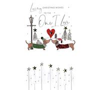 Champagne Second Nature One I Love Embellished Christmas Card Hand-Finished Range Cards XCDC290