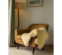 Champagne Sheepskin Rug - Genuine Australian Sheepskin Cream Sheep Skin Rugs Single Pelt Natural 1.5ft X 2.5ft (45 cm x 76 cm) Champagne Natural Sheep Skin Throw Small