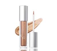 Champagne Sparkle Liquid Eyeshadow Bronze-Gold - Shimmering Long-Wear Metallic Glitter Formula for Glam Makeup Looks, Waterproof Crease-Resistant Eye Makeup with Fine & Radiant Finish
