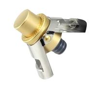 Champagne Stopper - Wine Bottles Plug | Press- Champagne Stopper | Stainless Steel Sparkling Stoppers with Built-Pump | Reusable Bottle Saver Sealer | Champagne Saver Plug for Kitchen Gold.