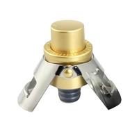 Champagne stopper with seal, reusable stainless steel sparkling wine and bottle saving - leak proof holds bubbles for days by pressing, home bar,