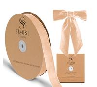 Champagne Velvet Ribbon 1'' 25 Yards for Christmas Tree, Gift Wrapping, Flower Bouquet, Wreath Decorations, Bow Making