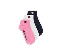 Champion Basics 3pk Quarter Socks, Pink, 2.5-5