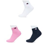 Champion Accessories Basics 3pk Quarter Socks, Pink, 3 UK