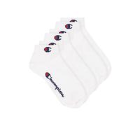 Champion Basics 6pk Quarter Socks, White, 6-8