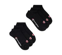 Champion Basics 6pk Sneaker Socks, Black, 9-10.5