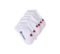 Champion Unisex-Kids and Teen's Basics 6pk Sneaker Socks, White, 12-2