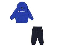 Champion Boy's Legacy Script Shop TD (306898) - Ultra-light Powerblend Fleece Hooded Suit, Blu Profono/Blu Marino (BAI/NNY),