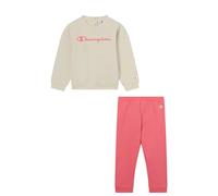 CHAMPION Baby Fleece Sweatsuit with rib cuffs, cropped sweatshirt with ribbed hem, jogger pants with elastic waist, Snap button closure at the back