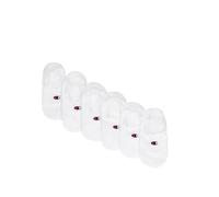Champion Basics - Core 6PP Footie Socks, White (WW001), 43-46 Unisex - Adult, White (WW001)