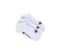 Champion Unisex-Kids and Teen's Basics 3pk Sneaker Socks, White, 9-11.5