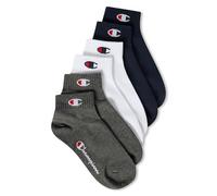 Champion Unisex-Kids and Teen's Basics 6pk Quarter Socks, Dark Blue, 12-2