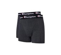 Champion BASICS NOS Men's Boxer Innerwear, Cotton, Dark Grey Melange, 2 Pack