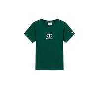 Champion Boys' Crewneck T-Shirt, 100% Cotton Jersey, Classic Cut and Logo, Lightweight and Soft, Standard fit Green