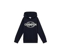 CHAMPION Boys' Hooded Fleece Sweater with Graphic logo, large hoodie, ultra soft, warm kids pullover, front kangaroo pocket, PE School jumper