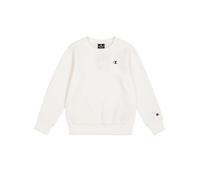 Champion Boys Legacy Basics B - Ultralight Powerblend Fleece Crewneck Sweatshirt, White, 5-6 Years UK