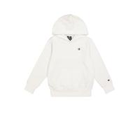 Champion Boys' Fleece Hoodie Sweatshirt, ultralight fleece, front kangaroo pocket, adjustable drawcord hoodie, print logo, regular fit White