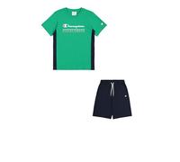 Champion Boy's Legacy Boy - Graphic Crewneck Set with Large Logo, Green (GS130), XXS