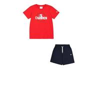 Champion Boy's Legacy Boy - Graphic Crewneck Set with Logo, Red (RS011), M