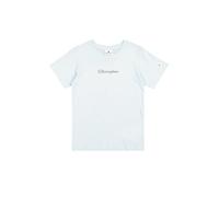 Champion Boy's Legacy Boy - Graphic Crewneck T-Shirt with Large Logo, Blue (BS187), L
