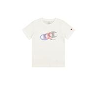 Champion Boy's Legacy Boy - Graphic Crewneck T-Shirt with Large Print, White (WW001), XXS