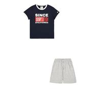 Champion Boy's Legacy Graphic Crewneck Set with Large Print, Blue (BS501), 11-12 años