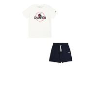 Champion Boy's Legacy Graphic Crewneck Set with Logo, White (WW001), 9-10 Years