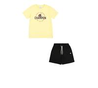 Champion Boy's Legacy Graphic Crewneck Set with Logo, Yellow (YS143), 5-6 Years