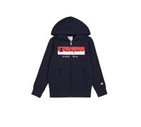Champion Boy's Legacy Graphic Shop B (306839) - Ultra-light Soft Compact Powerblend Fleece Full-zip Hooded sweatshirt, Blu Marino,