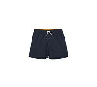 Champion Boy's Legacy Icons Beachshorts B-Crinkle Taslon Small Script Logo Swim Trunks, Navy Blue, 13-14 Years