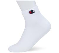 Champion Basics 3pk Quarter Socks, White, 6-8 (Pack of 3)