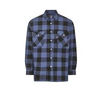 Champion Check Shirt Long Sleeve 2 Chest Pockets Flannel Brushed Mens Arran (UK, Alpha, XXL, Regular, Regular, Blue)