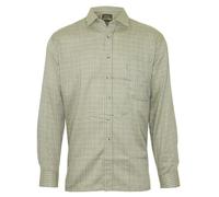 Champion Check Shirt Long Sleeve Chest Pocket Classic Casual M-4XL Mens Cartmel (UK, Alpha, XL, Regular, Regular, Olive)