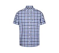 Champion Check Shirt Short Sleeve Chest Pocket Brushed Plain Mens M-5XL Holkham (UK, Alpha, 3XL, Regular, Regular, Blue)