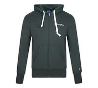 Champion Classic Script Logo Black Zip Hoodie