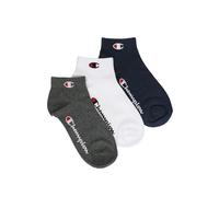 Champion Basics 3pk Quarter Socks, Dark Blue, 6-8