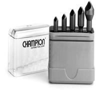 Champion CSK-SET-5 Zero Flute 82-Degree Countersink Set 5-Piece