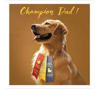 Champion Dad Loose Leashes Happy Father's Day Greeting Card Fathers Day Cards