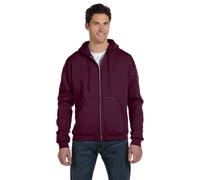 Champion Double Dry Action Fleece Full Zip Hood M Maroon