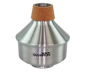 CHAMPION Extendable Mute Trumpet Wah With Cork Surround - Aluminium/Cork | Premium Extendable Aluminium Mute with Cork Surround - Aluminum/Cork